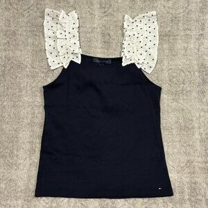 Tommy Hilfiger Polka Dot Ruffle Tank